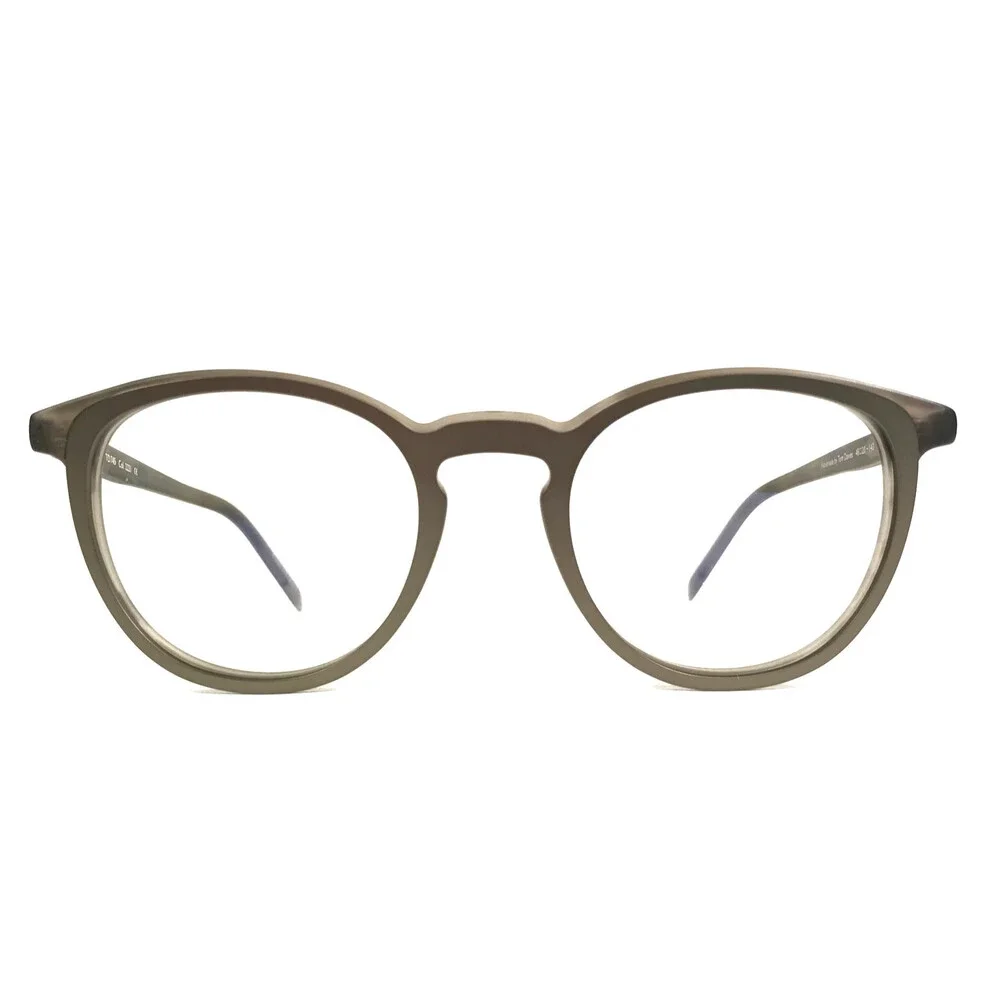 Tom Davies Eyeglasses Frames TD745 Col. 2221 Matte Brown Round 48-20-140